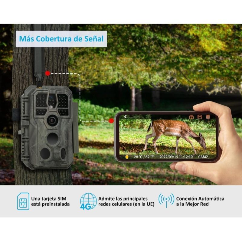 Pack 2 cámaras de caza GardePro X50 con pilas gratis para fototrampeo